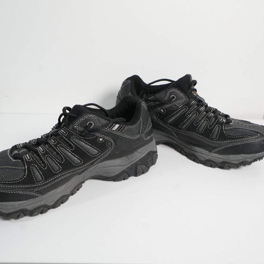 Skechers After Burn Sneakers Mens 10.5 Black Extra Wide Fit Memory Foam 50125EWW - Picture 4 of 9